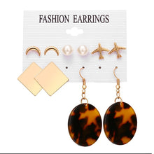 Load image into Gallery viewer, 17KM Fashion Acrylic Shell Earrings Set For Women Bohemian Leopard Tassel Long Stud Earrings 2019 Brincos Geometric Jewelry