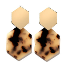 Load image into Gallery viewer, 17KM Fashion Acrylic Shell Earrings Set For Women Bohemian Leopard Tassel Long Stud Earrings 2019 Brincos Geometric Jewelry
