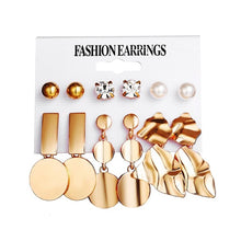 Load image into Gallery viewer, 17KM Fashion Acrylic Shell Earrings Set For Women Bohemian Leopard Tassel Long Stud Earrings 2019 Brincos Geometric Jewelry